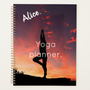 Alice. Elegante personalisieren Yoga Planer