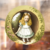 Alice Enters Wonderland - Fensterklammer Fensteraufkleber (Blatt 2)