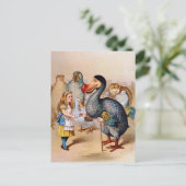 ALICE ERFÜLLT DIE DODO-BIRD POSTKARTE (Stehend Vorderseite)