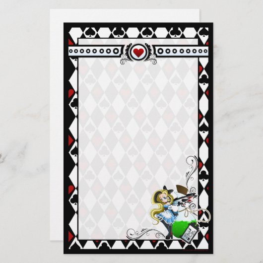 Alice Fairy - Trinken Sie mir Anime Stationary Briefpapier (Vorne/Hinten)