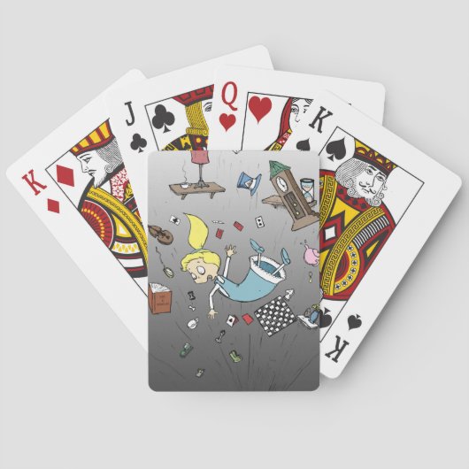 Alice fällt in Wunderland Spielkarten (Rückseite)