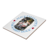 Alice fällt unten der Kaninchenbau nach Fliese (Seite)