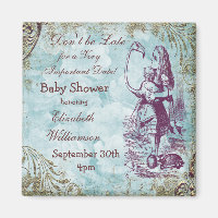 Alice & Flamingo Save the Date Baby Dusche