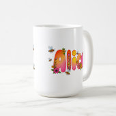 Alice - Floral and Bee Design Mug Kaffeetasse (VorderseiteRechts)