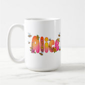 Alice - Floral and Bee Design Mug Kaffeetasse (Links)