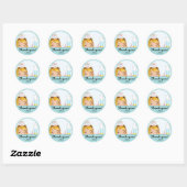 Alice & Friends Blue Tee Party Stickers (Blatt)