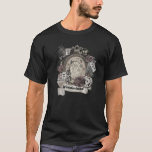 Alice für die Wunderlandelemente der Cheshire Cat T-Shirt
