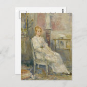 Alice Gamby Dans le Salon | Berthe Morisot Postkarte (Vorne/Hinten)
