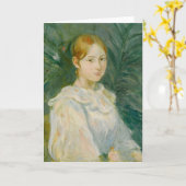 Alice Gamby en Buste | Berthe Morisot Karte (Gelbe Blume)