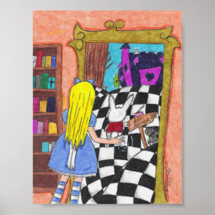 Alice gänzlich er Spiegelplakat Poster