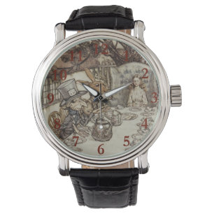 Alice Geburtstag Nicht-Geburtstag-Hase-Hutmacher-P Armbanduhr