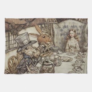 Alice Geburtstag Nicht-Geburtstag-Hase-Hutmacher-P Geschirrtuch