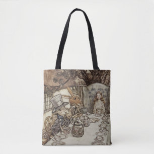 Alice Geburtstag Nicht-Geburtstag-Hase-Hutmacher-P Tasche
