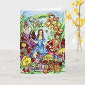 Alice-Geburtstags-Karte Karte (Gelbe Blume)