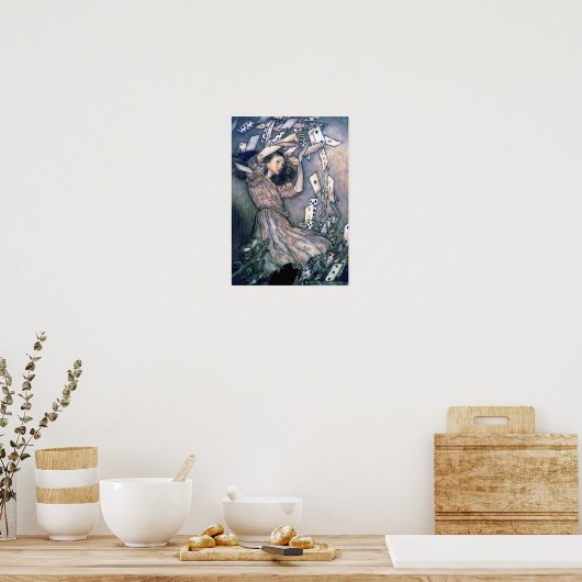 Alice gegen die Karten Poster (Küche)