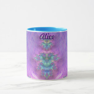 ALICE ~ GLOSSY 3D Glossy Green Lila Blue Tasse