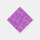 Alice, glücklich zum Geburtstag, rosa Party Servie Serviette (Ecke)