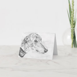 Alice - Greyhound Art Card (a10) Karte