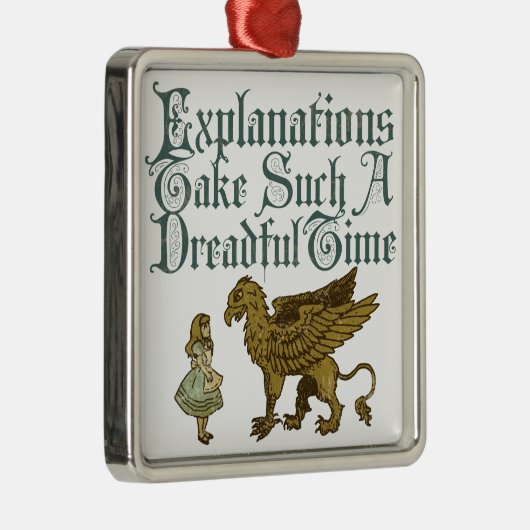 Alice Griffin Erklärungen Silbernes Ornament (Rechts)