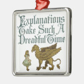 Alice Griffin Erklärungen Silbernes Ornament (Links)