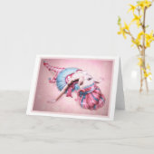 Alice-Grußkarte Karte (Gelbe Blume)