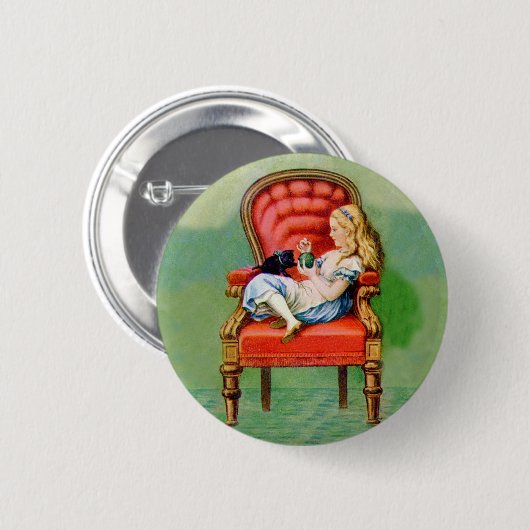 ALICE & HER CAT, DINAH BUTTON (Vorne & Hinten)