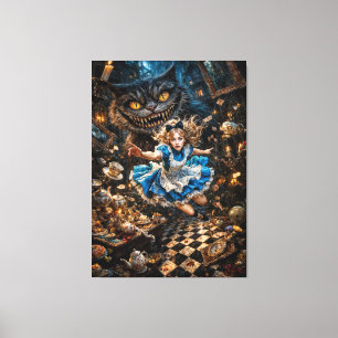 Alice: Hinunter in das Loch Leinwanddruck