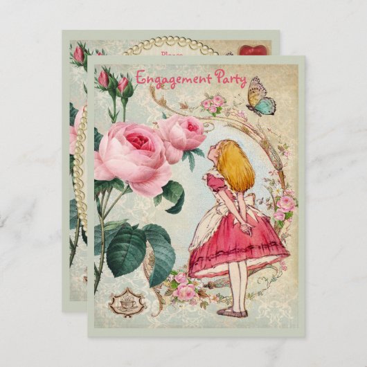 Alice im einladung (Vorne/Hinten)