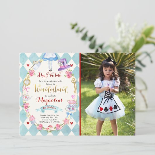 Alice im einladung (Stehend Vorderseite)