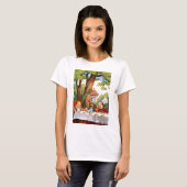 Alice im Mad Hatters Tea Party im Wunderland T-Shirt (Vorne ganz)