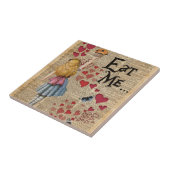 Alice im Märchenland essen mich Muffin Fliese (Seite)