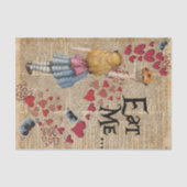 Alice im Märchenland essen mich Muffin Seidenpapier (Vorderseite)