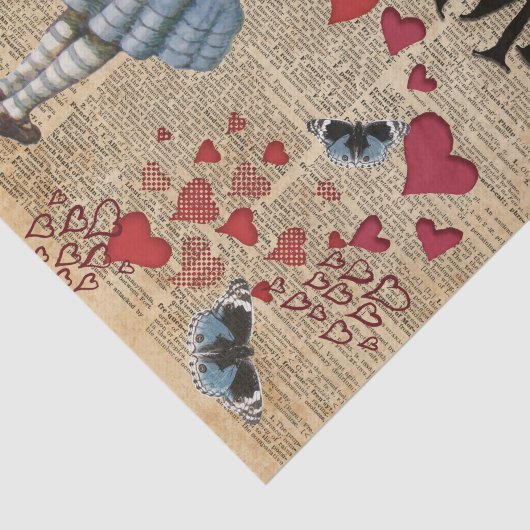 Alice im Märchenland essen mich Muffin Seidenpapier (Ausschnitt)