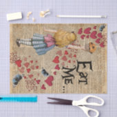 Alice im Märchenland essen mich Muffin Seidenpapier (Handwerk)