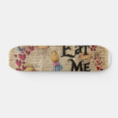 Alice im Märchenland essen mich Muffin Skateboard (Horizontal)