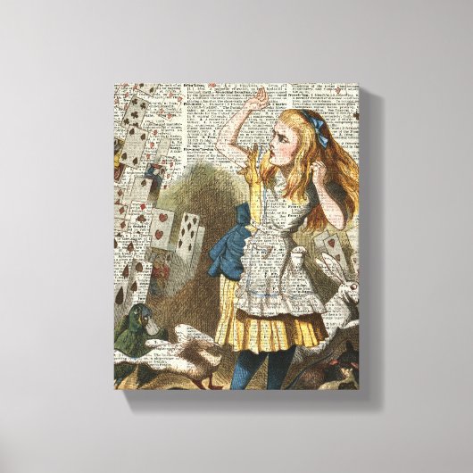 Alice im Märchenland Leinwanddruck (Vorderseite)
