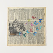 Alice im Märchenland ließ das Abenteuer anfangen Wandteppich (Vorderseite (Horizontal))