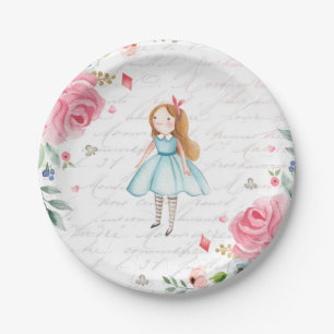 Alice im Onederland 1. Geburtstag Mad Tea Party  Pappteller