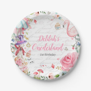 Alice im Onederland 1. Geburtstag Mad Tea Party Pappteller