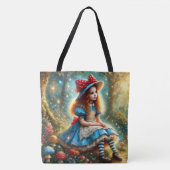 Alice im Pilz-Fantasiewald Tasche (Vorderseite)