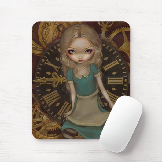 "Alice im Uhrwerk" Mousepad (Mit Mouse)