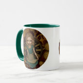 "Alice im Uhrwerk" Tasse (Vorderseite Links)