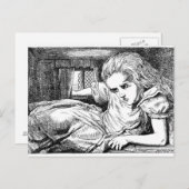 Alice im Weißen Kaninchen Postkarte (Vorne/Hinten)