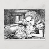 Alice im Weißen Kaninchen Postkarte (Vorderseite)