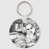 Alice im Weißen Kaninchen Schlüsselanhänger (Vorderseite)