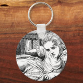Alice im Weißen Kaninchen Schlüsselanhänger (Vorderseite)