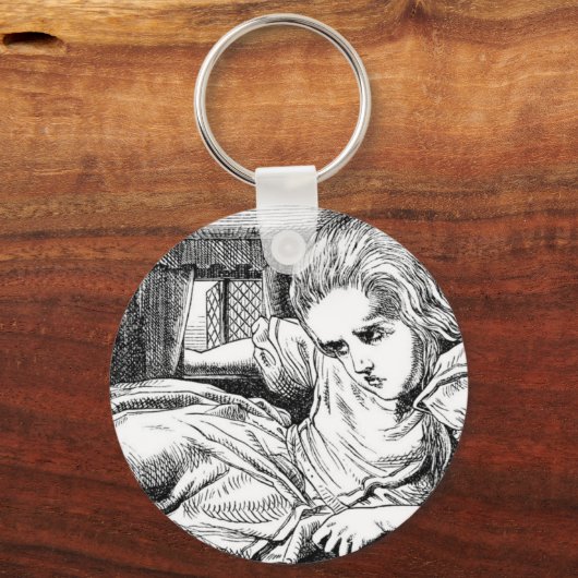 Alice im Weißen Kaninchen Schlüsselanhänger (Vorderseite)