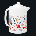 Alice im Wunderland<br><div class="desc">Teekanne zum Thema niedliche Alice im Wunderland.</div>