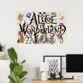 Alice im Wunderland 1865 Poster (Heimbüro)