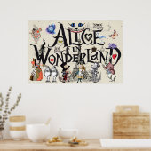 Alice im Wunderland 1865 Poster (Küche)